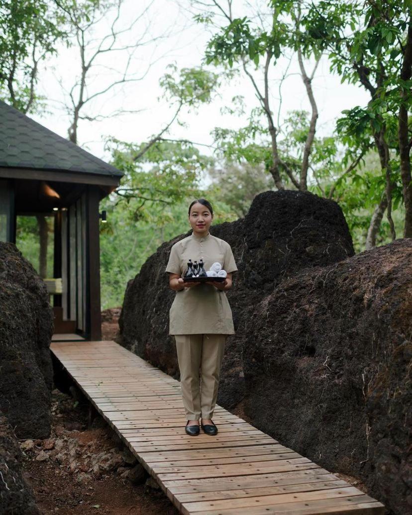 ホテル The Postcard Hideaway, Netravali Wildlife Sanctuary, Goa Vichondrem エクステリア 写真